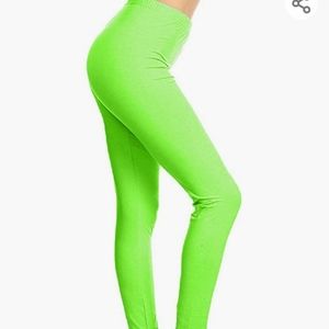 Women's Neon Green Leggings